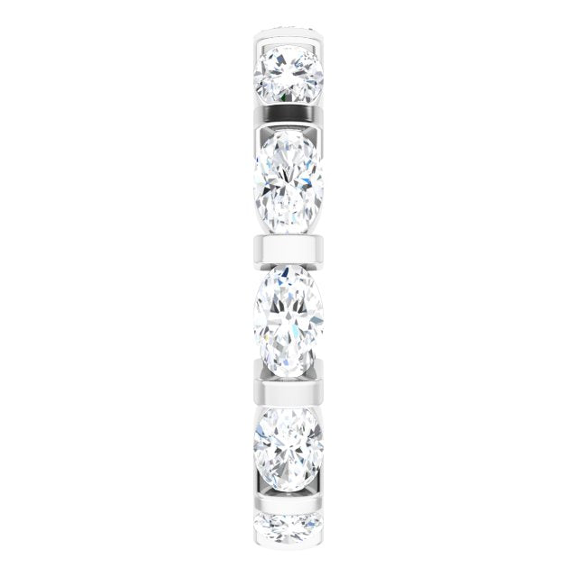 2.31 ct. Oval Diamond Eternity Band-VIRABYANI